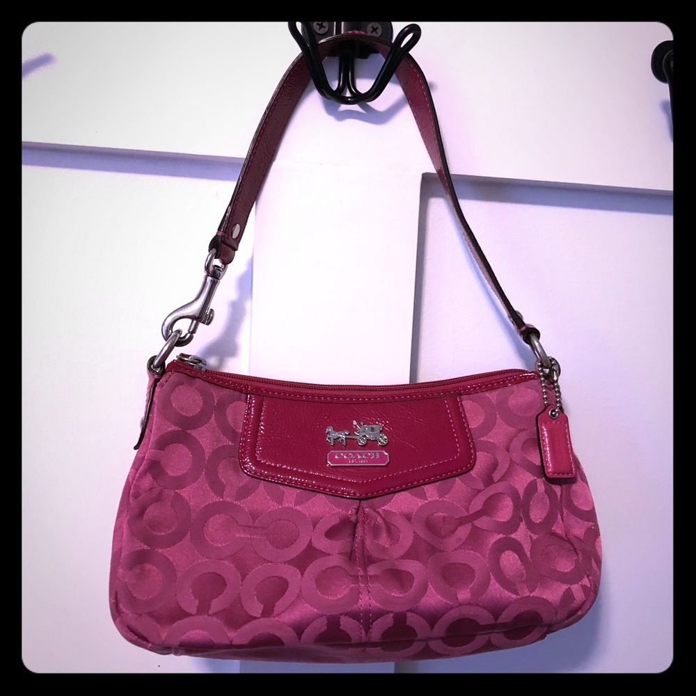 Pink coach purse
